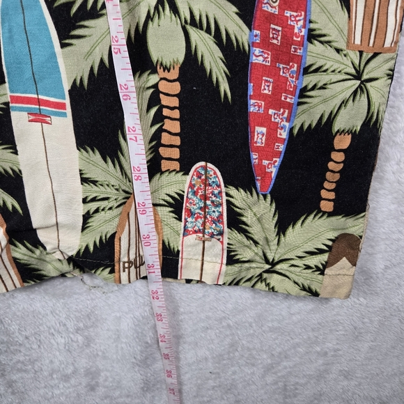 Reyn Spooner Hawaiian Shirt Mens Size XL Aloha Button Up Short Sleeve Surfboard - Picture 7 of 8
